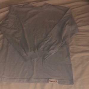 Blue Long sleeve Diamond supply co. Shirt
